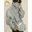 Men's Fleece-Lined Hooded Sweatshirt - High Neck Pullover with Pockets, Loose Fit Casual Winter Warmth, Machine Washable Grey All-Season Top for Daily & Leisure Wear, Sweater Hoodie