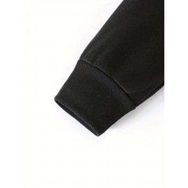 [4pcs Tatoris Print Sweater Set] 4pcs Men's Tatoris Print Sweater Set | Fashionable & Casual Drawstring Hooded Sweaters | Comfortable Long-Sleeved for Autumn & Winter