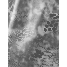 [Heavyweight Camo Hoodie] Heavyweight 290g Men's Camo Print Zip-Up Hoodie | Long Sleeve Pullover with Pockets, Black & Gray Snake Design, Casual Style, Outdoor Sports Wear | Camouflage Print Hoodie | Durable Outdoor Apparel