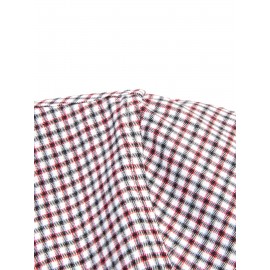 Men's Heavy-Duty Plaid Long Sleeve Dress Shirt - Winter Warmth Collar & Chest Pocket Button, Blue/White/Black/Brown Checkered Pattern, Loose Fit Casual & Formal Button-Up Coat Jacket-like Blazer (Machine Washable)