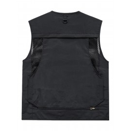 Men's Custom Logo Tactical Vest with ized Logo Printing - Heavy-Duty Multi-Pocket -Grade Vests for Outdoor,, - All-Season Wear (, MOLLE System Compatible, Durable Vest) - Add Your Logo