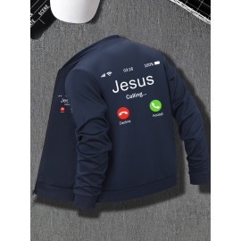 Men's Casual Zip-Up Jacket with Stand Collar - 