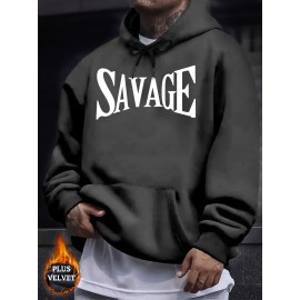 Printed with Savage Drawstring Pocket, This Casual And Fashionable Versatile Commuter Sports Soft Print Universal Long Sleeved Comfortable Sweatshirt Is Suitable for Spring, Autumn, And Winter Leisure with Thick Fleece Hoodies.